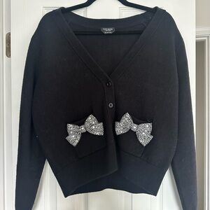 Kate spade Black Sweater with Bow Accents